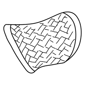 Thumb ring black and white clipart