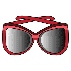 Butterfly sunglass clipart