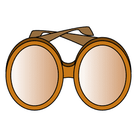 Oval sunglass clipart