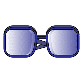 Square sunglass clipart