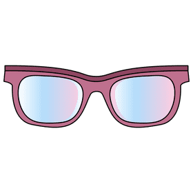 Wayfarer style sunglass clipart