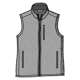 Fleece vest clipart