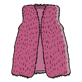 Fur vest clipart