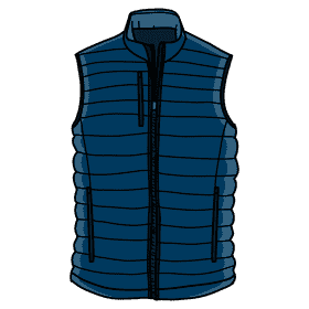 Puffer vest clipart