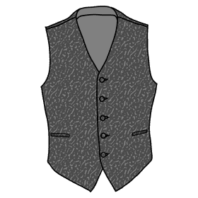 Suit vest clipart