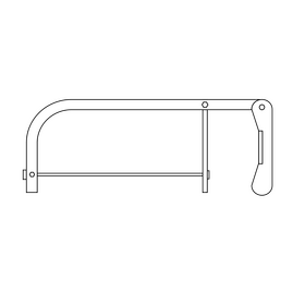 Saw drawing black and white clipart