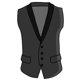 Tuxedo vest clipart