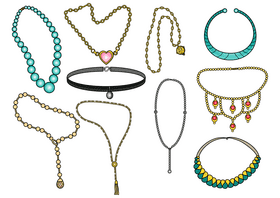 Necklace vector