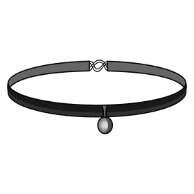 Choker necklace clipart