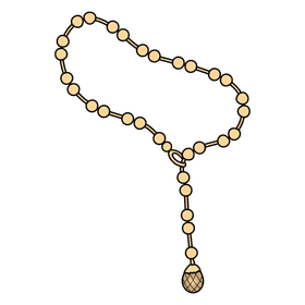 Lariat necklace clipart