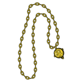 Locket necklace clipart