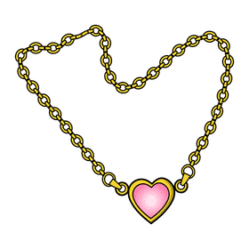 Pendant necklace clipart