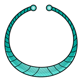 Torque necklace clipart