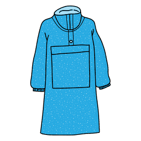 Cagoule raincoat clipart