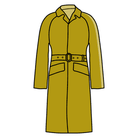 Mackintosh raincoat clipart