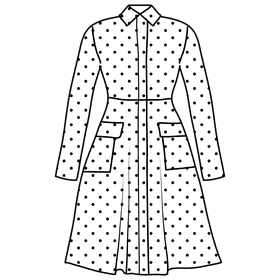Ruby raincoat black and white clipart