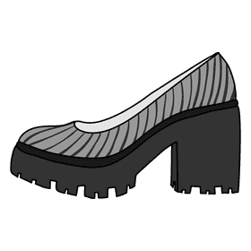 Chunky heel clipart