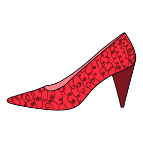 Cone heel clipart