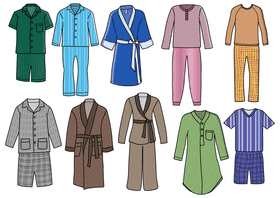 Pajamas vector