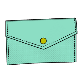 Envelope purse clipart
