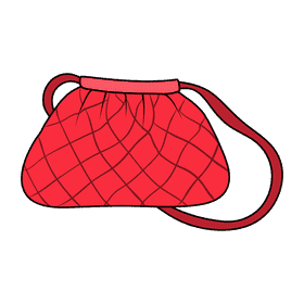 Pouch purse clipart