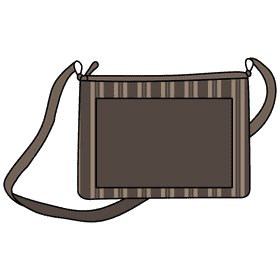 Shoulder purse clipart