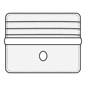 Credit card wallet black and white clipart