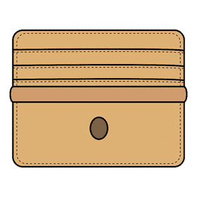 Credit card wallet clipart
