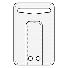 Money clip wallet black and white clipart