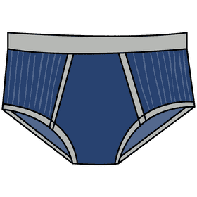 Full rise brief clipart