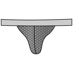 String brief clipart