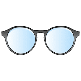 Geeky nerd glasses clipart