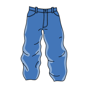 Baggy jeans clipart