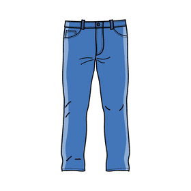 Regular jeans clipart
