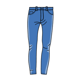 Skinny jeans clipart