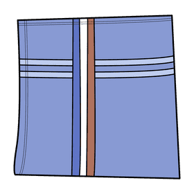 Light blue handkerchief clipart