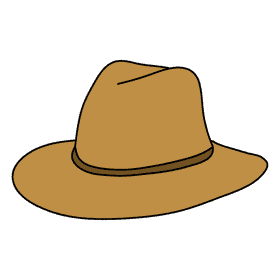Straw sunhat clipart