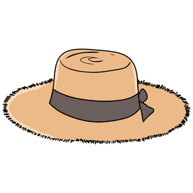 Ventura straw sunhat clipart