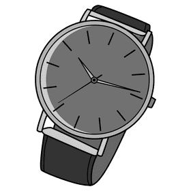 Classic watch clipart