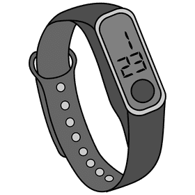 LED digital watchs clipart