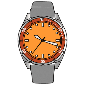 Scuba dive watch clipart