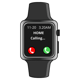 Smart digital watch clipart