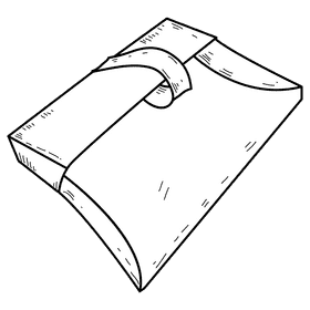 Grey dustpan black and white clipart