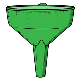 Cooking oil funnel clipart