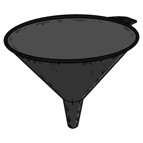 Heavy duty funnel clipart