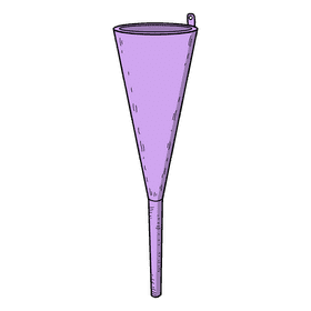Long neck funnel clipart