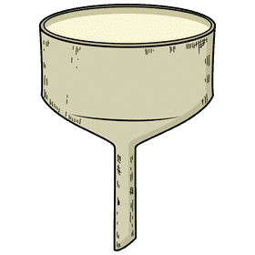 Porcelain funnel clipart