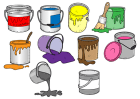 Paint bucket vector