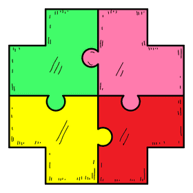 Cross puzzle clipart