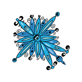 Climate snowflake clipart